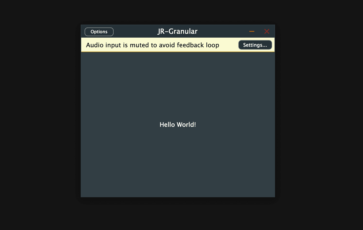 hello world